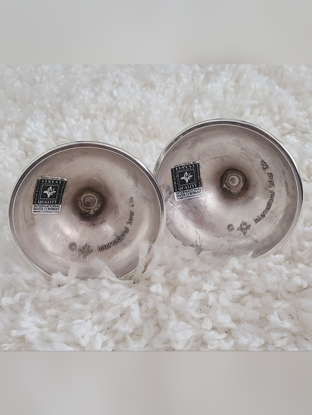 Set of 2 Vintage Silver Plated Candle Holders - Picture 3 of 7